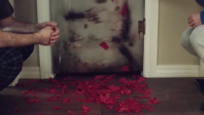 Trailer Door in the Woods